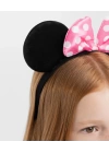 Pembe Fiyonklu Minnie Mouse Tacı Mini Kulak