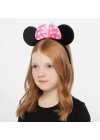 Pembe Fiyonklu Minnie Mouse Tacı Mini Kulak