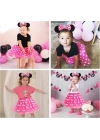 Pembe Fiyonklu Minnie Mouse Tacı Mini Kulak