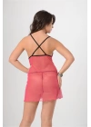 Pembe Tül Gecelik - 654