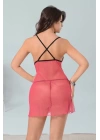 Pembe Tül Gecelik - 654
