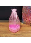Pembe Tül Kese