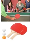 Ping Pong Masa Tenisi Seti Tenis Raketi Seti 2 Raket + 3 Ping Pong Topu  Spor Aksesuarları