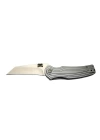 Pinkerton 0689 Gri Kamp Çakı 18cm - Yarı Otomatik, Kemerlikli, Kutulu