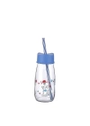 Pipetli Su Ve Süt Şişesi Cam 250 Ml - Mavi