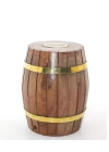 Pirinç Ahşap Fıçı Kumbara 12.5 Cm Wb535