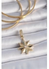 Pirinç Gold Renk Zirkon Taşlı Kutup Yıldızı Ajda Charm - TJ-BC1001