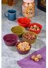 Plastik Çerezlik Sunumluk 6 Lı Kase Yonca Desen Royaleks-HT-001