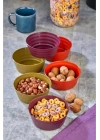 Plastik Çerezlik Sunumluk 6 Lı Kase Yonca Desen Royaleks-HT-001