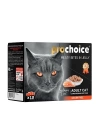 Pro Choice Somon ve Cigerli Family Pack Konserve Kedi Maması 12 Adet 85 Gr