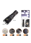 Pro F-3001 Alüminyum Tg Led Güç Göstergeli Type-c Şarjlı El Feneri 100 W