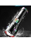 Pro F-3002 Alüminyum Tg Led Gece Şeritli Type-c Şarjlı El Feneri