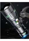 Pro F-3002 Alüminyum Tg Led Gece Şeritli Type-c Şarjlı El Feneri