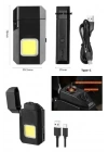 Projektör El Feneri Ve Pürmüz Çakmak Usb Gazsız Şarjlı Çakmak 600 Lümen