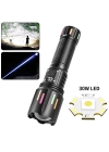 Ps-9954 30w Zoomlu Led Powerbank Özellikli Şarjlı Profesyonel El Feneri
