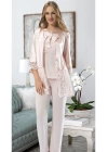 Pudra Penye Pijama Takımı - 1417