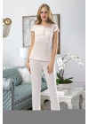 Pudra Penye Pijama Takımı - 1417