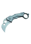 Quartermaster Da46 Karambit Outdoor Çakı 18 Cm - Tırtıklı, Karbon Fiber Sap