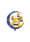 Ramazan Kubbeli Hilal Motifli Folyo Balon