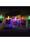 Renkli Işıklı Mandallı Fotoğraf Albümü 10 Lu - Rgb