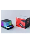Rgb Işıklı Z6 Mini Ses Bombası Radyolu Usb Sd Girişli Yeni Şeffaf Klavye Tuşlu Hoparlör