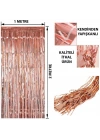 Rose Gold Püsküllü Kapı Perdesi - Parti, Bekarlığa Veda, Doğum Günü 1x2 M