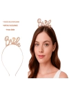 Rose Gold Renkli Taşlı “bride” Gelin Tacı – El Yazısı Yazı Tipiyle
