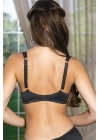 Saten Toparlayıcı Minimizer Sütyen Ve Yüksek Bel Slip Külot Takım Siyah (brf31521)