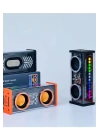 Şeffaf Mecha Müzik Tws Stereo Rgb İşıklı Hoparlör Kablosuz Bluetooth 5.0 Taşınabilir Hoparlör V9