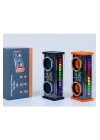 Şeffaf Mecha Müzik Tws Stereo Rgb İşıklı Hoparlör Kablosuz Bluetooth 5.0 Taşınabilir Hoparlör V9