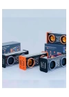 Şeffaf Mecha Müzik Tws Stereo Rgb İşıklı Hoparlör Kablosuz Bluetooth 5.0 Taşınabilir Hoparlör V9