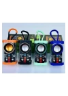 Şeffaf Mecha Müzik Tws Stereo Rgb Ritim İşıklı Hoparlör Kablosuz Bluetooth 5.0 Taşınabilir Hoparlör A11