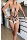 Seksi Bayan İç Giyim, Lastik Body Harness - Brf339