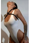 Seksi Boyundan Askılı Vücut Kemeri, Göğüs Harness - Brf1126