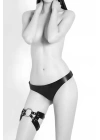 Seksi Deri Bacak Bandı Ve Deri Tanga Takım Harness - Brf1156