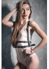 Seksi Deri Fantazi Göğüs Harness 1042