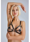 Seksi Deri Harness Sütyen - Brf112