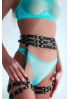 Seksi Deri Jartiyer Harness - Brf746