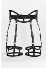 Seksi Deri Jartiyer Harness, Gotik Jartiyer - Apft1158
