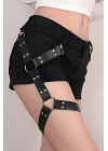 Seksi Deri Tek Bacak Aksesuarı, Bacak Kemeri - Brf1177