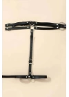 Seksi Deri Tek Bacaklı Jartiyer Harness - Brf930
