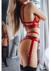Seksi Tasmalı Kelepçeli Harness Takım - Brf509