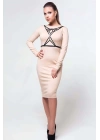 Şık Desenli Göğüs Üzeri Deri Harness - Brf193