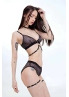 Şık Göğüs Ve Bacak Bandı Fantazi Takım Lastik Harness - Brf1073