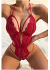 Şık Kırmızı Dantelli Babydoll Gecelik Brf1302