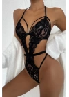 Şık Siyah Dantelli Babydoll Gecelik Tm1297