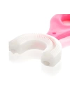 Silikon Çocuk Diş Fırçası Tartar Temizleyici (2-12 Yaş) - Pembe