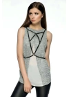 Sırtı V Detaylı Şık Harness - Brf179