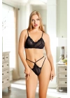 Siyah Bralet Sütyen Takım - B863