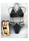 Siyah Bralet Sütyen Takım - B863